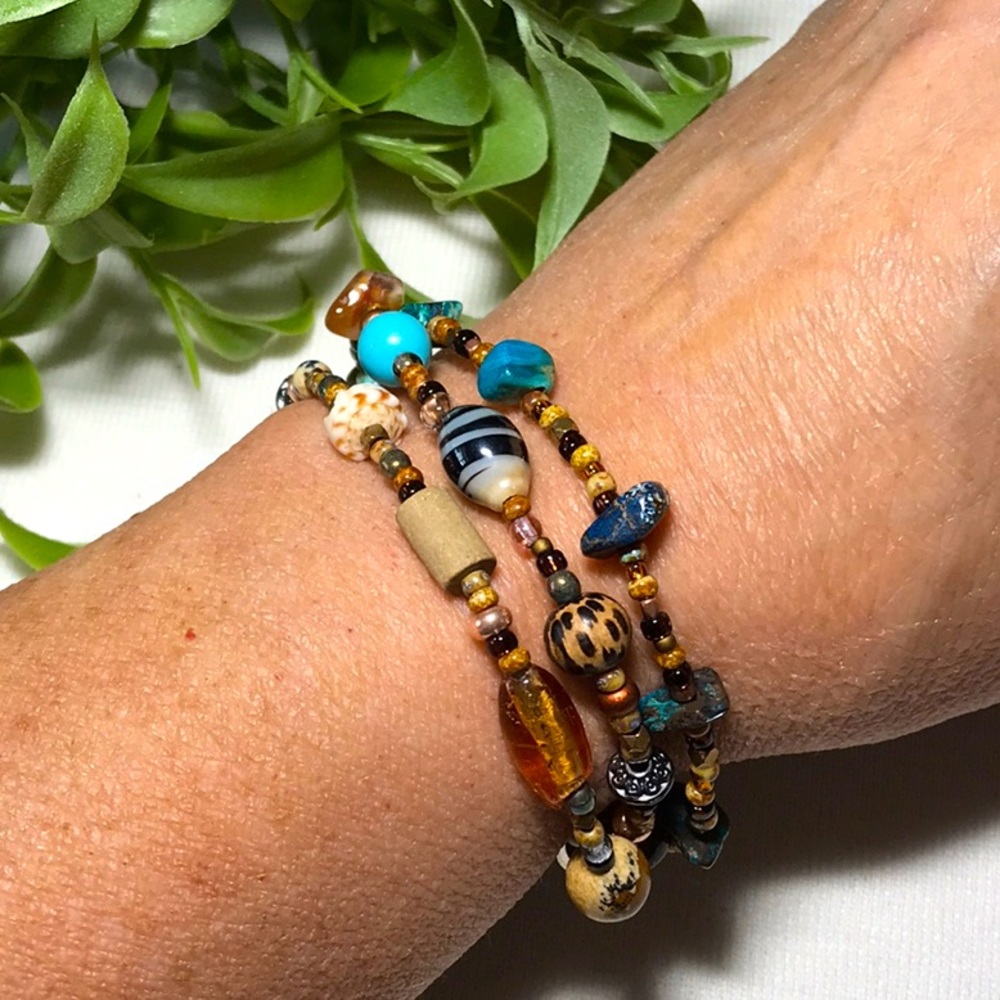 🌵 Triple Strand Handcrafted Bracelet 🌵